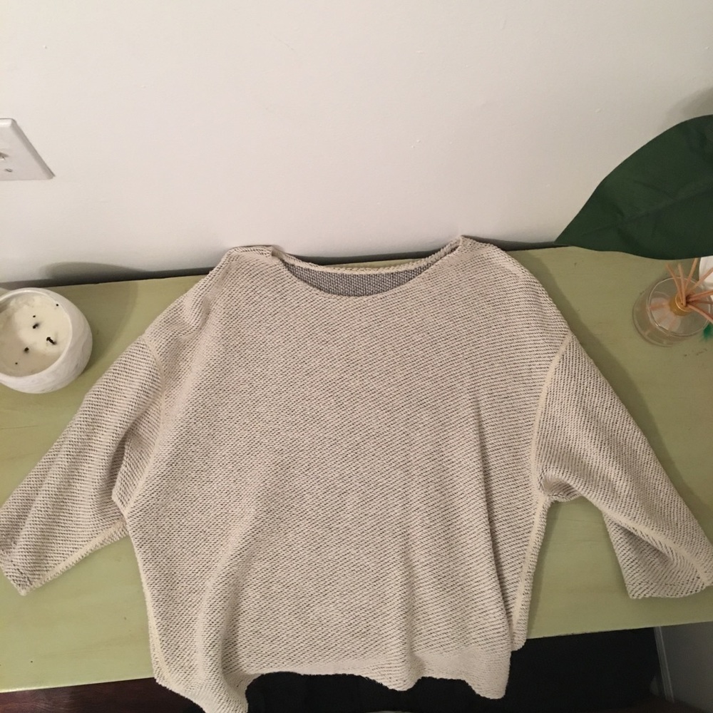 cozy knit reversible sweater